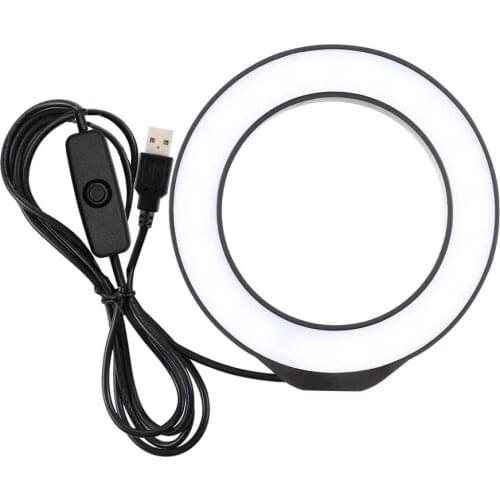 4.7 inch USB White Light LED Photography Selfie Ring Light Video Vlogging Fill Light For Blogger