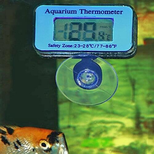 Aquarium Thermometer Digital LCD Fish Tank Aquarium Thermometer Suction Cup Thermometer Diving Fish Tank Thermometer