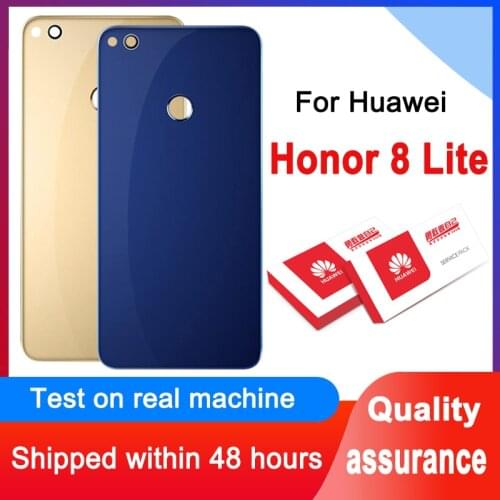 High Quality For Huawei Honor 8 Lite Back Glass Battery Cover Rear Door Housing Case Panel For Honor 8 Lite Back Glass Cover Hig