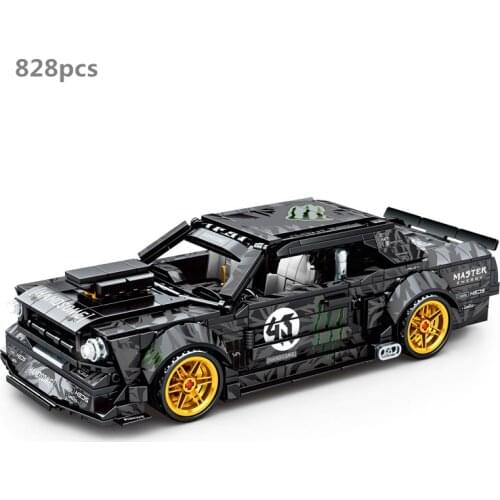 High-Tech Sports Car Mustanged Building Blocks Racing Car Classic Model Kit Compatible With Bricks Kids Toys For Children Gifts