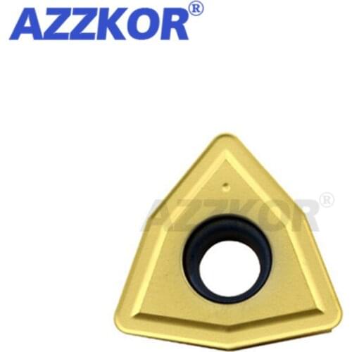 WCMX NT125 U-drill Universal Turning Tools Inserts NC Center Lathe For 45# Steel A3 Mild Steel Material AZZKOR Carbide Blades