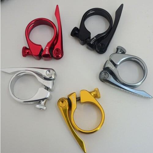 FOURIERS CNC MTB bicycle seat post clamp ultra-light aluminum alloy mountain road bike seat post clamp 31.8 / 34.9mm QX002