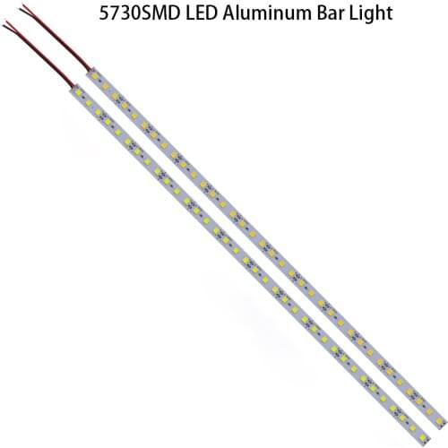 10pcs/lot LED Bar Light DC12V5730SMD aluminum rigid light bar 50CM 36LED Supper Bright Cabinet Wardrobe Home decoration lighting