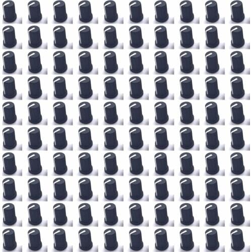 100pcs Replacement OEM DAA1204 TRIM / GAIN KNOB For Pioneer DJM800 DJM900 DJM2000 black color