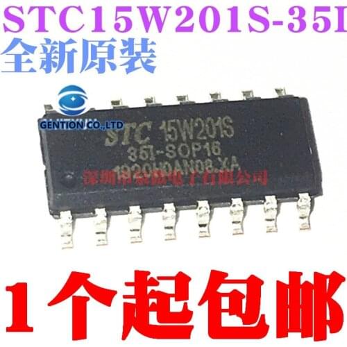 5PCS STC15W201S-35 I-SOP16 16 feet microcontroller in stock 100% new and original