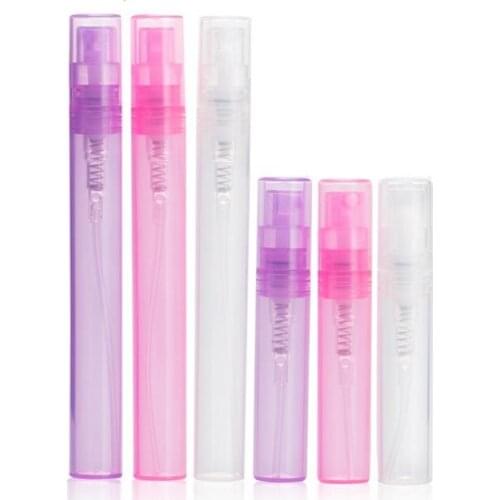 500PCS/Lot 2ml 3ml 5ml 10ml Small Empty Plastic Perfume Spray Bottles, Sample Bottle Perfume Sample Vials