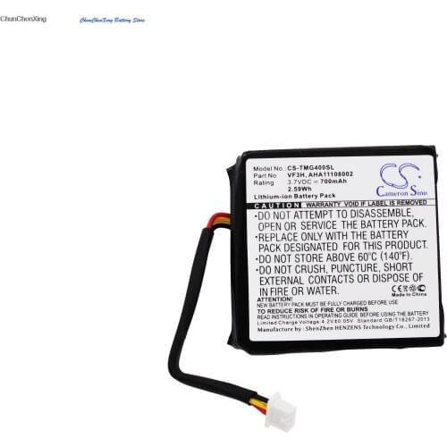Cameron Sino 700mAh Battery AHA11108002, VF3H for TomTom Go 400 4.3", Go 400 Touch, Please double check the connector