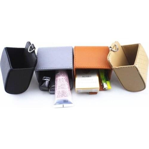 Car Air Vent Dashboard Tidy Hanging Leather Organizer Box for Nissan Teana X-Trail Qashqai Livina Sylphy Tiida Sunny March Muran