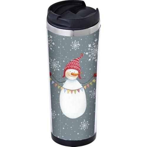 Allmug Snowman In-Steel Thermos Mug