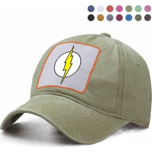 The Flash Baseball Cap Harajuku Hip Hop Dad Solid Trucker Hat Sun Shade Hat Casquette Snapback Woman Berets Ponytail Cap Gorraas