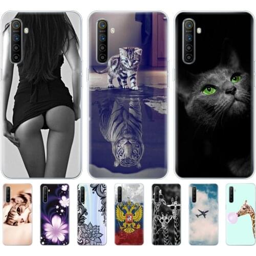 For Realme XT Case RMX1921 Soft TPU silicon Phone Back cover For OPPO RealmeXT Bumper Bag Coque 6.4inch full 360 Protective