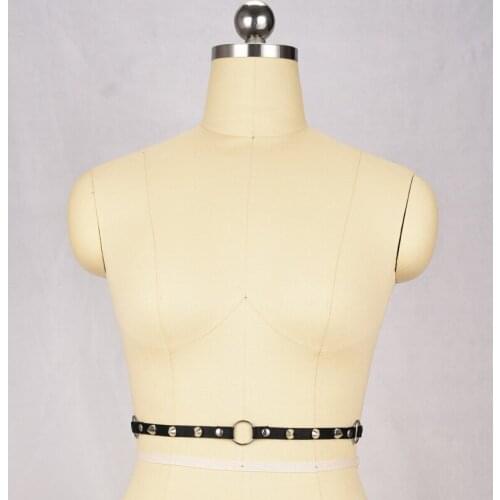 Black Harness Belt Sexy Adjustable Waist Harness Elastic Body Harness Sexy Lingerie O0384