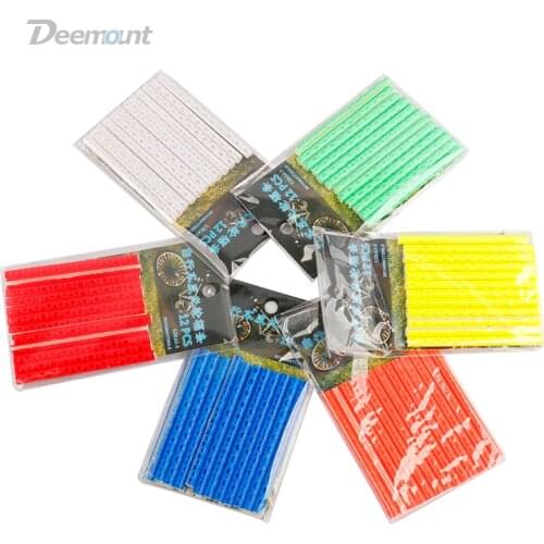 Deemount24PCS Cycle Spoke Light Reflector Auto Light Sensitive Reflection Strips Bars Spokes casing for MTB City Road Bicycles S
