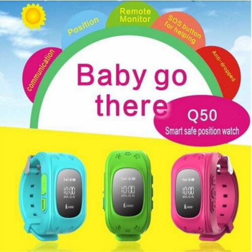 Kid GPS Tracker Smart Watch q50 Location Finder Locator Child Anti Lost Monitor Baby Smart Watch