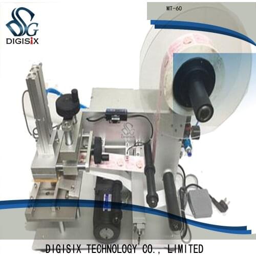 MT-60 semi automatic electric flat bottle label machine, flat beverage bottle labeler 110V Or 220V