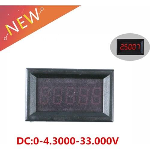 Voltage indicator Digital Variable Precision Voltmeter 0-33V DC Voltage Meter Panel Electric Voltage Tester Gauge 4 Lines 5 bits