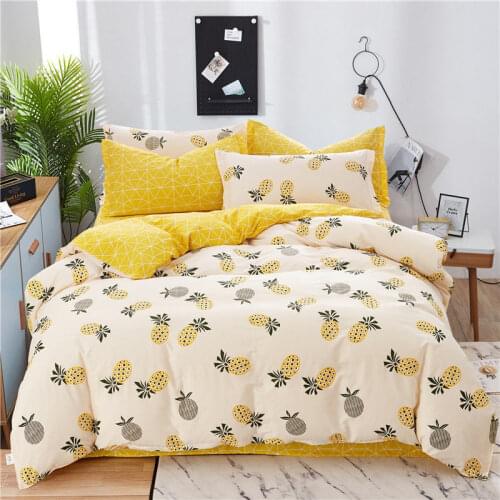 Pure cotton four-piece set 100% cotton quilt cover, bed sheet quilt cover, four seasons three-piece set 1.8 bedding