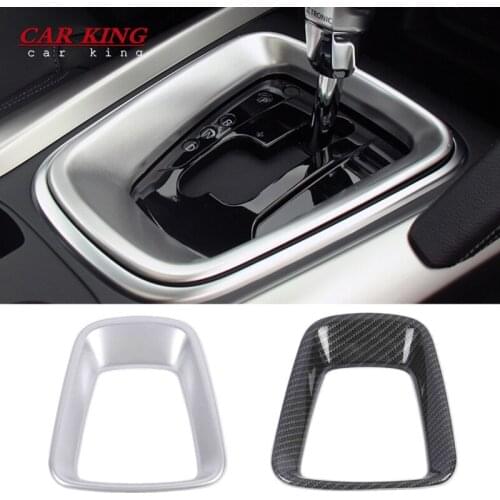 For Renault Kadjar 2015 2016 2017 2018 on Car Gear Shifter Panel CoversAuto Accessories Decoration Trim Frame Chrome Car-Styling