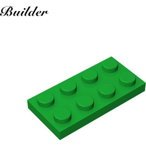 Little Builder 3020 MOC Thin Figures Bricks 2x4 Dots 10pcs Building Blocks DIY Creative Assembles Particles Toys for Children