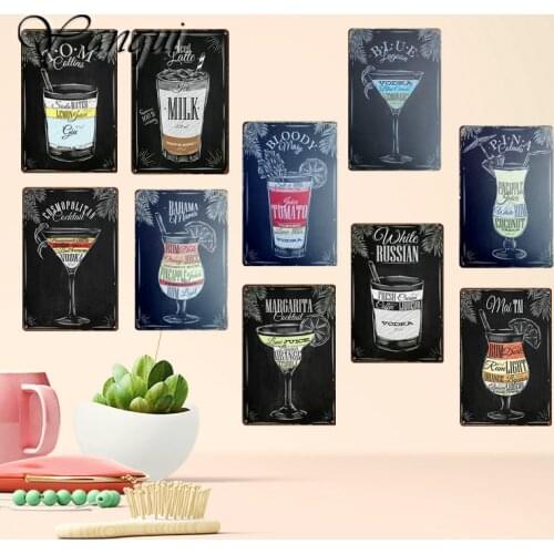 Russian Vodka Metal Poster Ice Cold Beer Brand Tin Signs Bar Pub Club Cafe Home Decor Wall Sticker Vintage Retro Plaque YQZ090