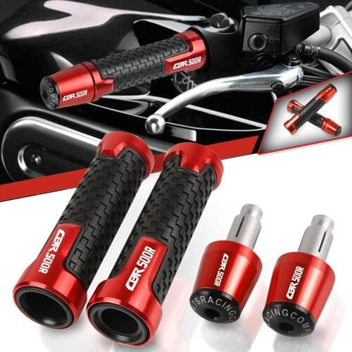 Motorcycle 22mm 7/8" CNC Handlebar For Honda CBR500R CBR 500R 2013 2014 2015 2016 2017 2018 2019 2020 2021Hand Grips Rubber Grip