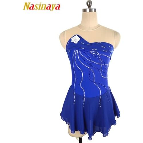 Nasinaya Figure Skating Dress Customized Competition Ice Skating Skirt for Girl Women Kids Patinaje Gymnastics Performance 216