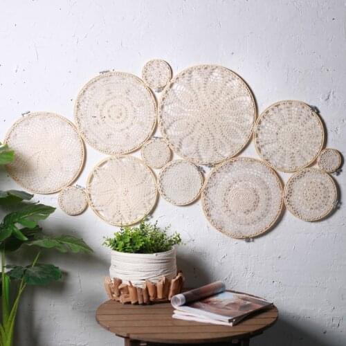 Macrame Hanging Wall Decor, Leaf Pattern, Boho Style, Dream Catcher, Living Room Decor, Wedding Party Gothic Home Decor