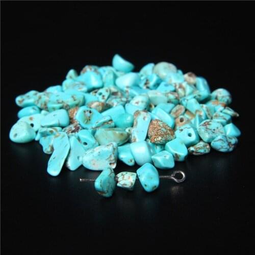Natural Turquois Chips Beads Nugget Gravel Irregular Stone Chips Loose Beads For jewelry making DIY Bracelet Necklace Earing