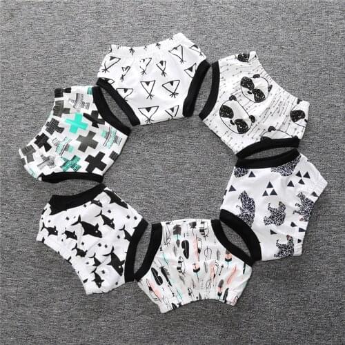 Babygirl Underpants Panties Unisex Cartoon Animal Briefs Summer Baby Girl Shorts Underwear for 70-115cm Children