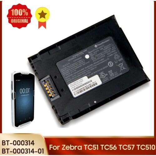 Original Replacement Battery BT-000314 BT-000314-01 for Zebra TC51 TC56 TC57 TC510 4300mAh Laptop Battery