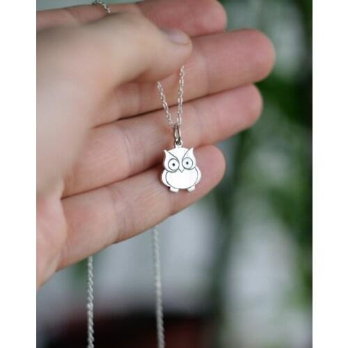 Owl Necklace Bird Lover Gift Nature Jewelry Animals Mother Day Gift Necklaces Pendants for Women Everyday Jewelry Fashion