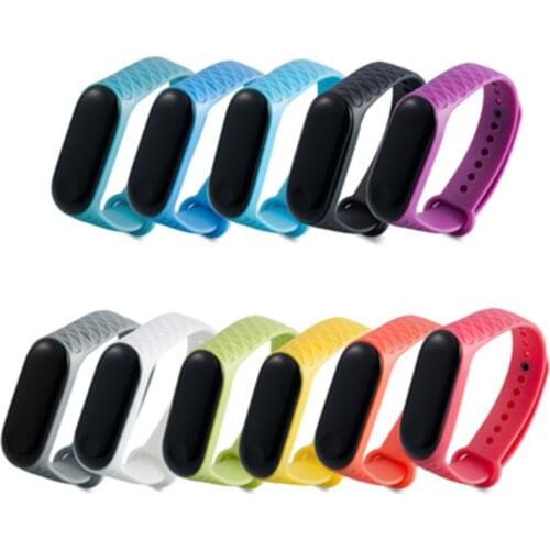 For Xiaomi Mi Band 3 4 Sport Strap watch Silicone wrist strap For xiaomi mi band 3 4 bracelet Miband 4 3 Strap Replacement Smart
