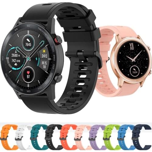 For Honor Magic Watch 2 46mm 42mm Strap 20mm 22mm Bracelet For Huawei GT 2 Amazfit GTS 2 GTR 2 Replacemen Silicone Watchband