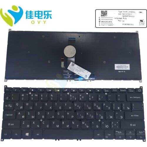 RU Russian UK US backlit keyboard For Acer Swift 5 SF514-52 SF514-52T-590U laptop keyboards EU GB SV3P-A70BWL NKI1313013 New Hot