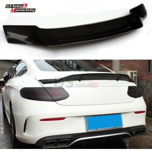 W205 Carbon Fiber Spoiler Rear Trunk Spoiler Tail Design for Mercedes C Class W205 C205 2-door Coupe Only
