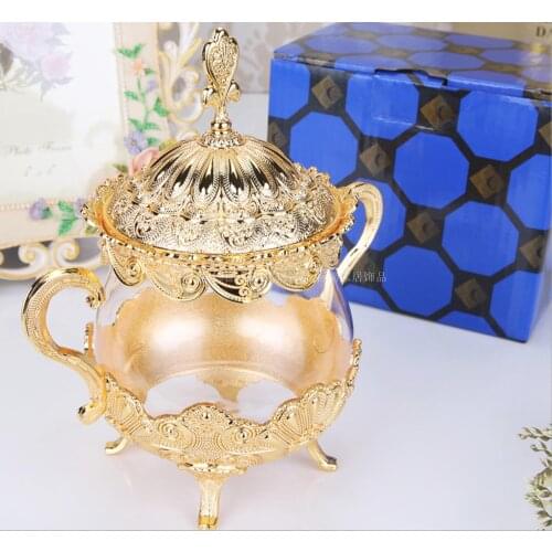 Glass kitchen utensils monosodium glutamate storage containers creative high-end set barbecue condiment pot