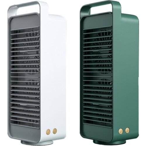 USB Double Blade Rotating Fan USB Rechargeable Fan Portable Cooling Fan Desktop Air Cooler for Office Traveling