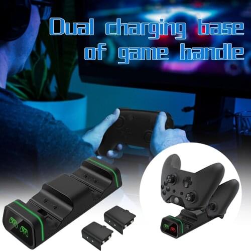 Controller Charger Station Dual Charging Dock With 2 Rechargeable Battery For ONE/Slim/X Controller Handle Charger Accessories