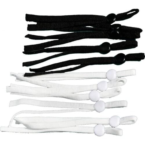 1000pcs 5mm Adjustable Elastic Band Cord Stretchy Mask Earloop Lanyard Earmuff Rope DIY Supplier