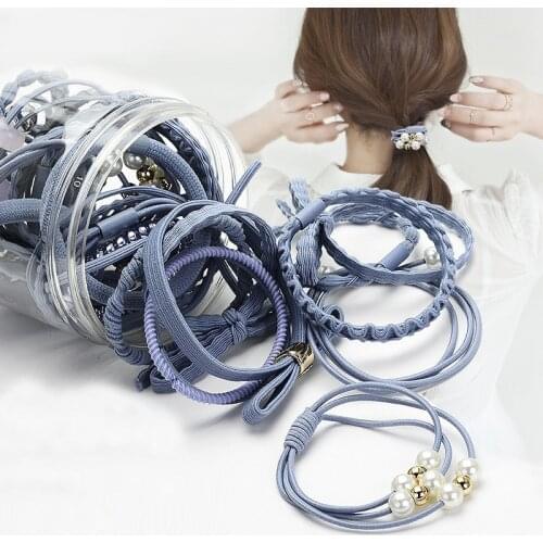 24pcs/set High Quality female Elastic Hair Bands Rubber Rope Ponytail Accessories for Women Girls Holder scrunchy Headdress gift