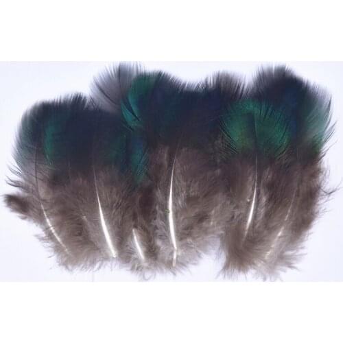 50pcs/Lot Naturelles Carnival Blue Peacock Feathers for Needlework 1-3"/3-8CM Craft Handicraft Accessories Peacock Feather Decor
