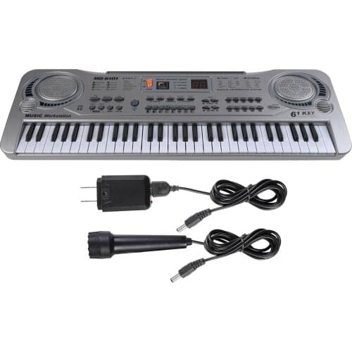 61 Keys Electronic Piano Keyboard Digital Music Instrument with Microphone