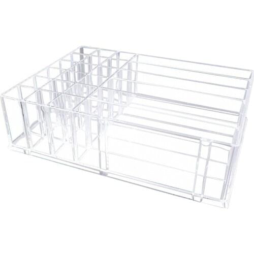 Acrylic Eyeshadow Palette Makeup Organizer Stand Cosmetic Storage Bracket Case
