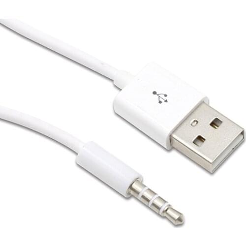 Audio 3.5mm Plug to USB2.0 Female Plug Charging and Data Cable for Eearphone