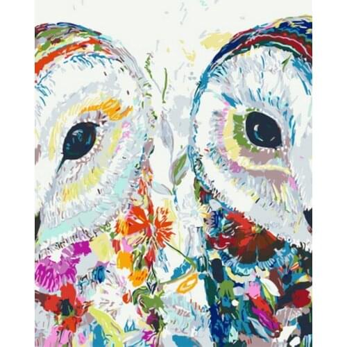 Frameless painting by numbers paint by number for home decor PBN for living room 4050 lovely mouse