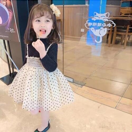 Autumn Spring Girls Flower Dress Long Sleeve Clothing Kids Lace Embroidery Dresses for Girls Princess New Year Party Mesh Dress