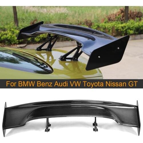 For Toyota GT86 Subaru BRZ Nissan GTR Carbon Fiber Car Rear Trunk Boot Lip Spoiler Wing Universal Spoiler For M3 M4 W205 AMG
