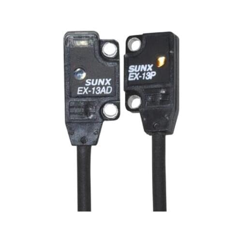 EX-13A = EX-13P + EX-13AD Sensor, Photoelectric, Ultra-Slim, NPN Output, Front Sensing, 500mm, Light-ON
