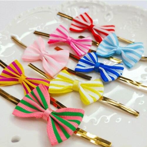 100pcs 0.4x8cm Mixed Colors Stripes Bows Metallic Twist Ties Gift Wrap Sealing Binding Wire Candy Wedding Gifts Lollipop Packing