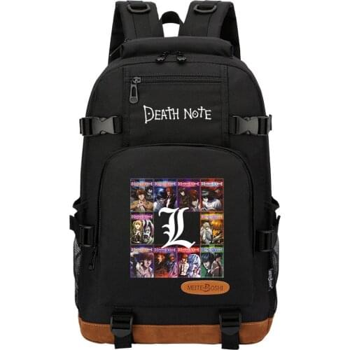 New Kawaii Anime Death Note Boys Girls Kids School Book Bags Women Bagpack Teenagers Canvas Men Laptop Travel Backpack